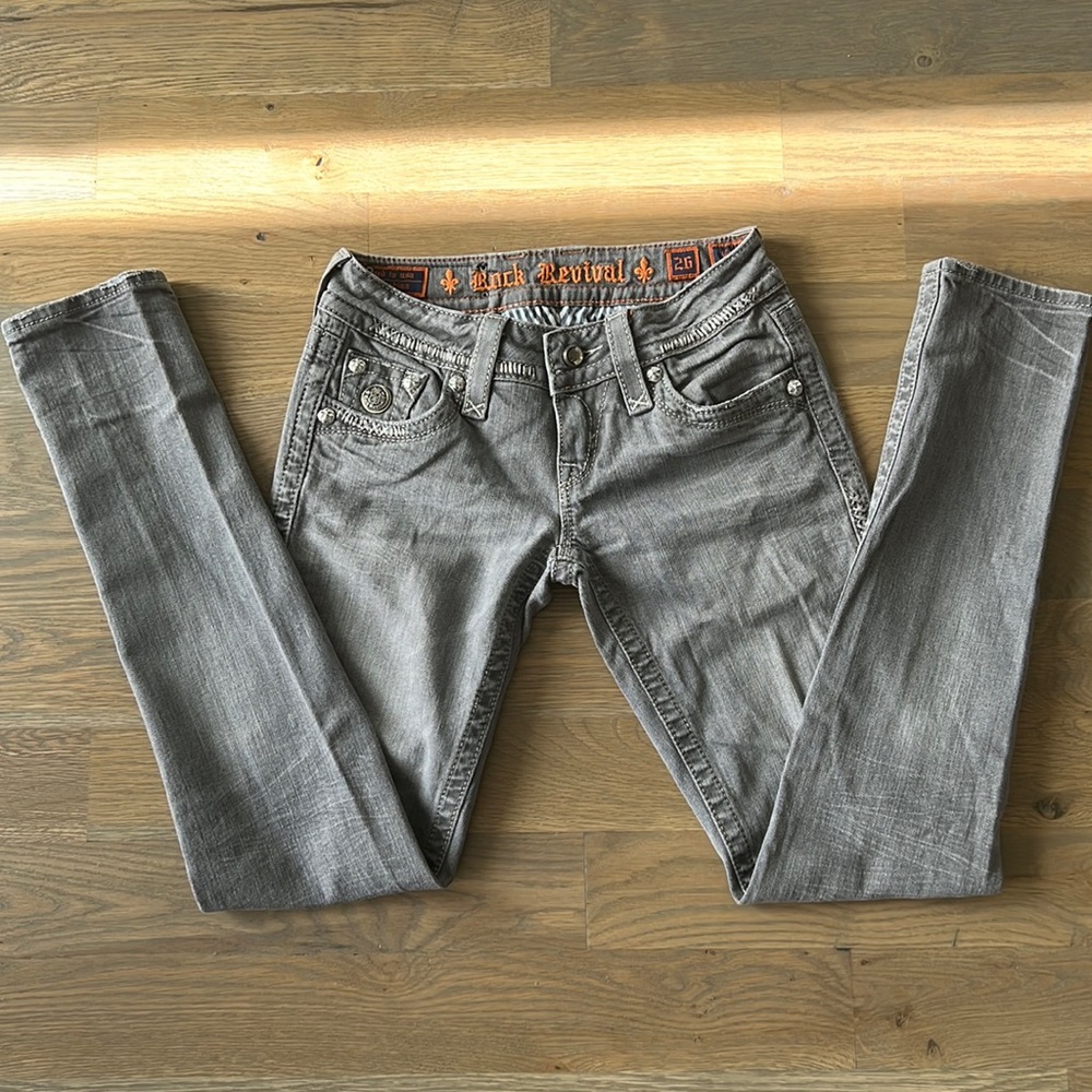 Gray Rock Revival jeans. In amazing condition.